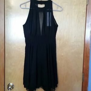 Face face black sheer top dress sz m